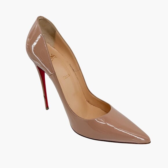 Christian Louboutin So Kate 120 Nude Beige Patent Pumps Heels Size 41 US 11 - Picture 13 of 15